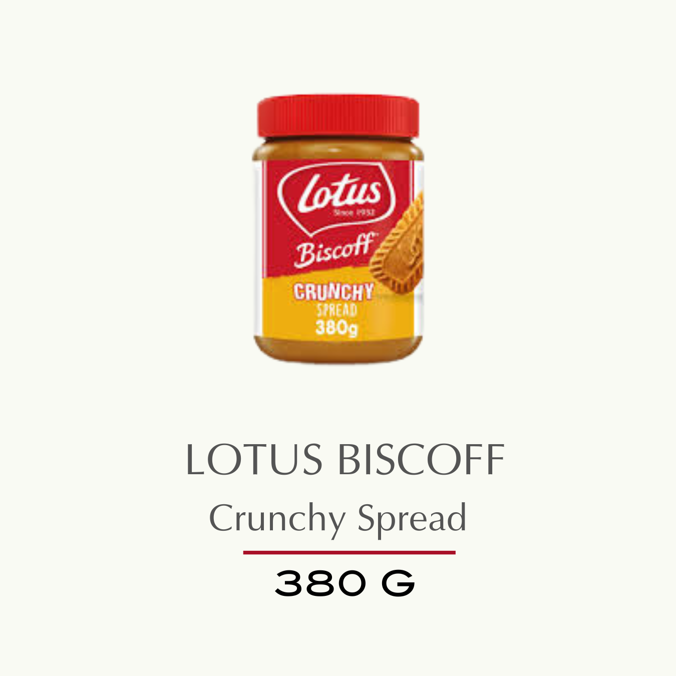 Lotus Biscoff Crunchy Spread 380g